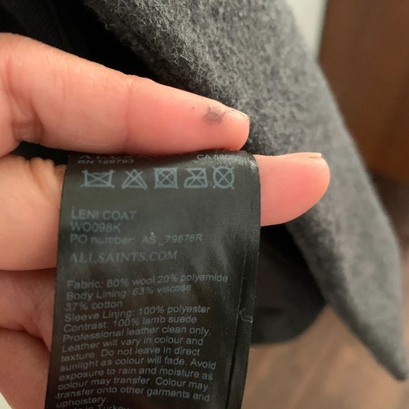 All Saints Leni Coat XS (00) - Picture 7 of 7